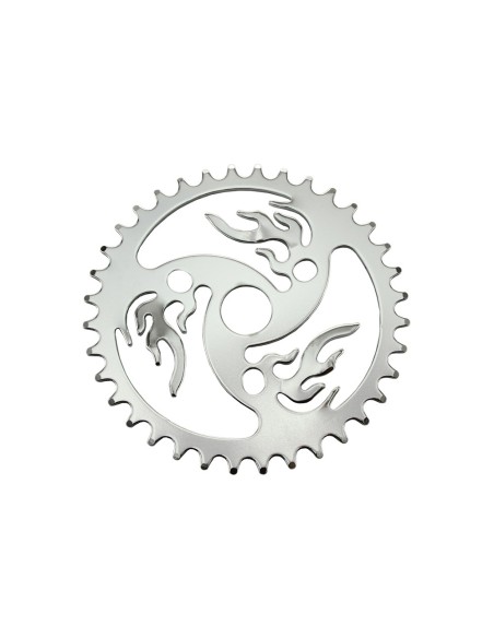 Lowrider Chainring Fire 36t 1/2 X 1/8 Chrome.